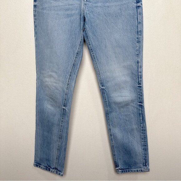 Zara Womens 4 High Rise Mom Jeans Medium Wash - Picture 7 of 14